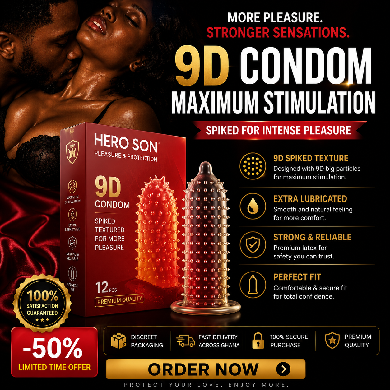 🔥 ONCE YOU TRY THE 9D CONDOM, THERE'S NO GOING BACK