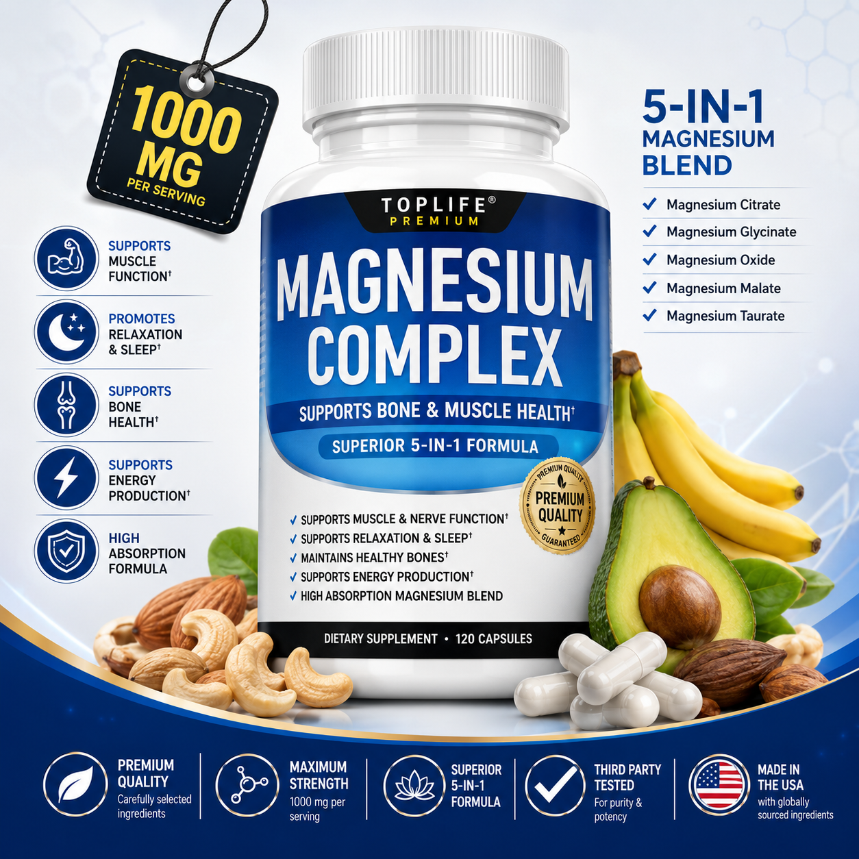 Magnesium Complex – less stress, more energy